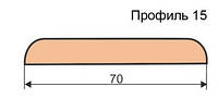 Фреза для изготовления наличника 125х32х80 (Профиль 15)