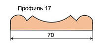 Фреза для изготовления наличника 125х32х80 (Профиль 17)