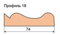 Фреза для изготовления наличника 125х32х80 (Профиль 19)