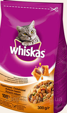 Сухий корм для кішок Whiskas Віскас з куркою, 14кг