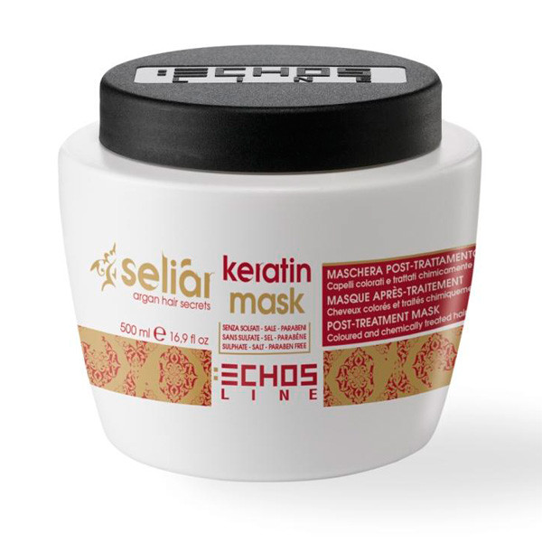 Маска для волосся з кератином - Echosline Seliar Keratin 500мл (Оригінал)