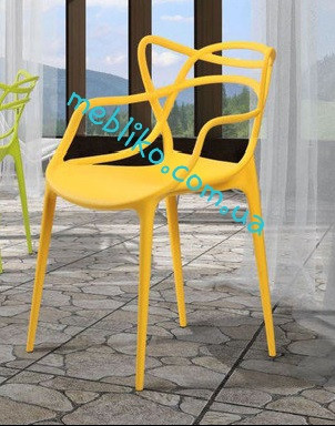 Стілець пластиковий АС-006 жовтий, Mild, Viti ,Стілець Masters Chair by Philippe Starck