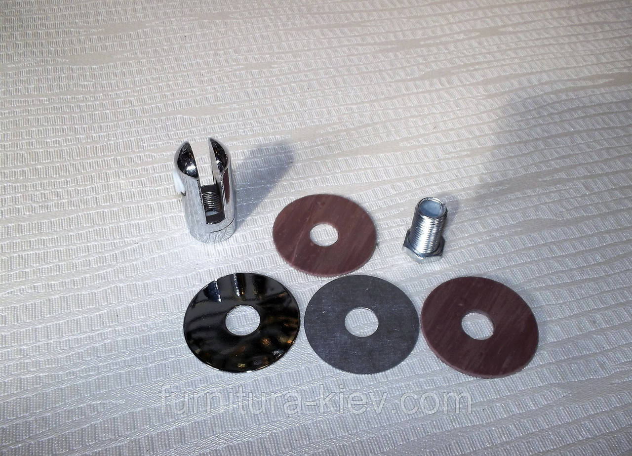 Скло-тримач під полицю 6 мм, фото 1