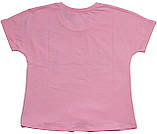 Стильна дитяча футболка на зав'язках, для дівчаток, рожева, зріст 152 см, 164 см, Ля-ля, фото 7