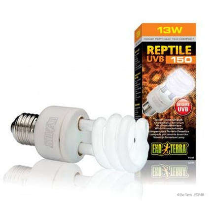 Hagen ExoTerra Reptile UVB150/Repti Glo 10.0 13 Вт PT-2188 - ультрафіолетова лампа, фото 1
