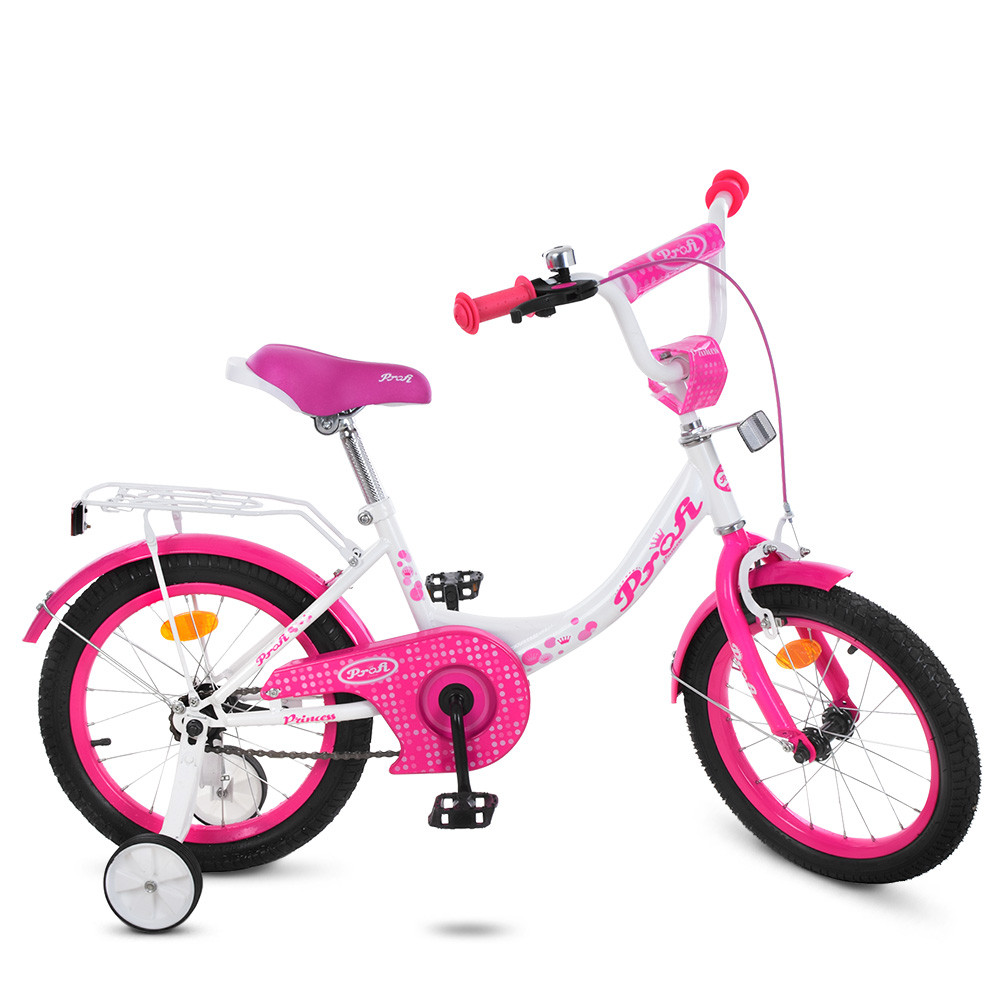 Дитячий велосипед 16 дюймів PROF1 Y1614 Princess