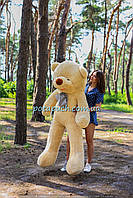 Величезний плюшевий ведмедик Дейман 210 см Мед