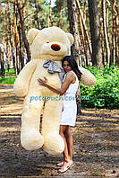 Величезний плюшевий ведмедик Дейман 210 см кремовий