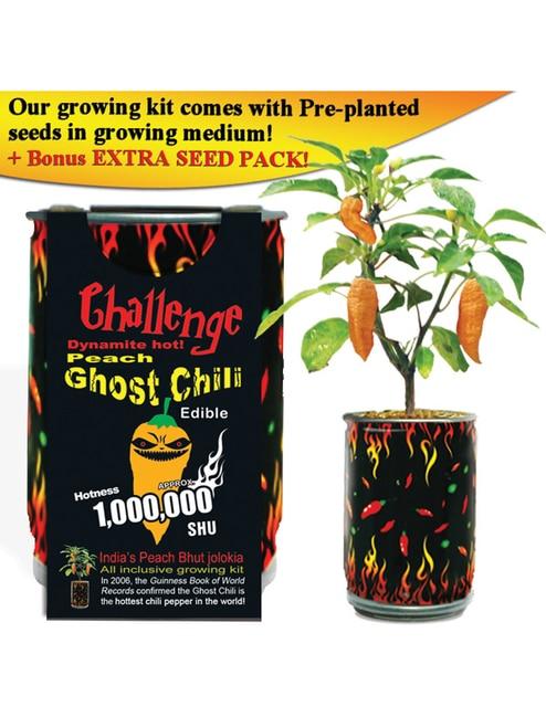 Насіння Peach Ghost Chili Pepper 1,000,000 SHU