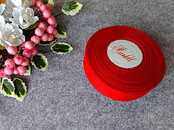 Репс однотонний на метраж. Колір червоний. Ширина 2.5 см