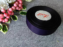 Репс однотонний на метраж. Колір темно-синій. Ширина 2.5 см