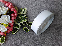 Репс однотонний на метраж. Колір білий. Ширина 2.5 см