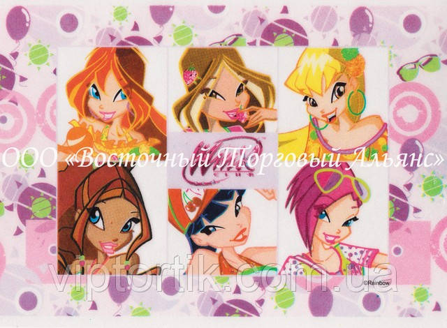 Вафельні картинки Modeсor — Вінкс 20х30 см, фото 1