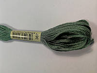 Мулине СХС 367 темный фисташковый зеленый