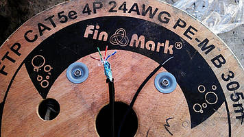 Кабель звита пара Finmark FTP з тросом мідна,305м
