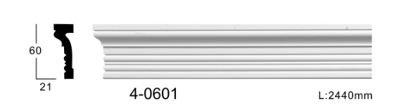 Молдинг для стін, гладкий, Classic Home 4-0601, ліпний декор з поліуретану