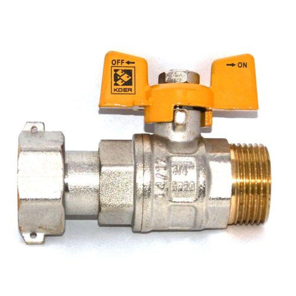 Кран із накидною гайкою газовий 3/4 Koer, фото 1