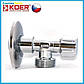 Кран хромований кутовою 1/2х3/4 Koer, фото 2