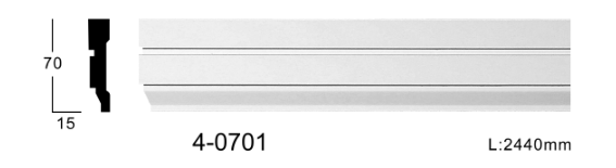 Молдинг для стін, гладкий, Classic Home 4-0701, ліпний декор з поліуретану