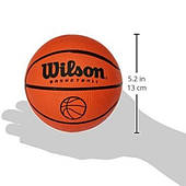 Міні-баскетбольний м'яч гумовий сувенірний WILSON MICRO BASKETBALL, розмір 1, колір - помаранчевий