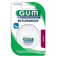 Зубна нитка GUM ButlerWeave UNWAXED, невощена, 55 м