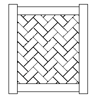 Хвіртка для паркану ПВХ "LATTICE" (104,5х91,5х5 см)