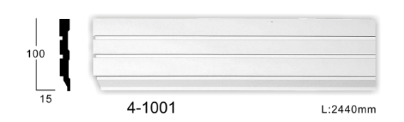 Молдинг для стін, гладкий, Classic Home 4-1001, ліпний декор з поліуретану