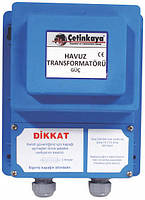 Трансформатор для освітлення басейну  герметичний 220/12 В понижуючий для світильника 600 Вт, алюміній