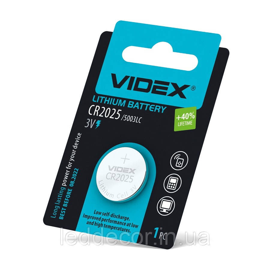 Батарейка CR2025 VIDEX