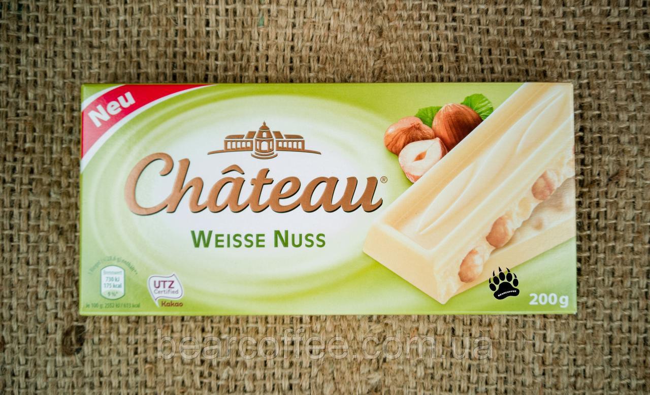 Білий шоколад Chateau Weisse Nuss -з лісовими горіхами 200гр. Німеччина