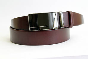 Шкіряний ремінь автомат 40 мм  марсал