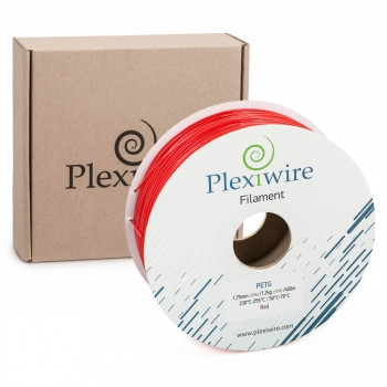 Пластик в котушці PETG 0,9/300 м, Plexiwire Червоний