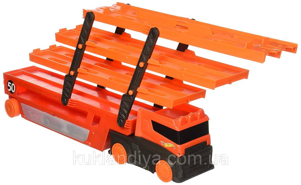 Автовоз хот вилс оранжевий Hot Wheels Mega Hauler Truck-Orange, фото 1