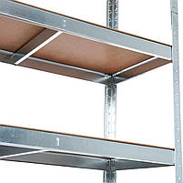 200х90х60 Стелаж 5 полиць МДФ/ДСП 200 кг/полку СК-12 поличний оцинкований в магазин підсобку комору офіс, фото 4