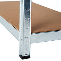 220х110х60 Стелаж 5 полиць ДСП 175 кг/полку БД-18 поличний оцинкований виробничий, фото 10