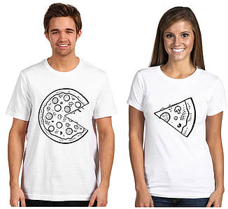 Парні футболки "Піца"