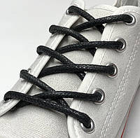 Шнурки для обуви 4 мм 200 см / черный (упак.36 пар) пропитка круглая / тип 1.4.0 KIWI
