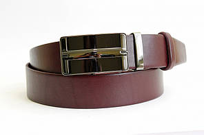 Шкіряний ремінь автомат 40 мм  марсал