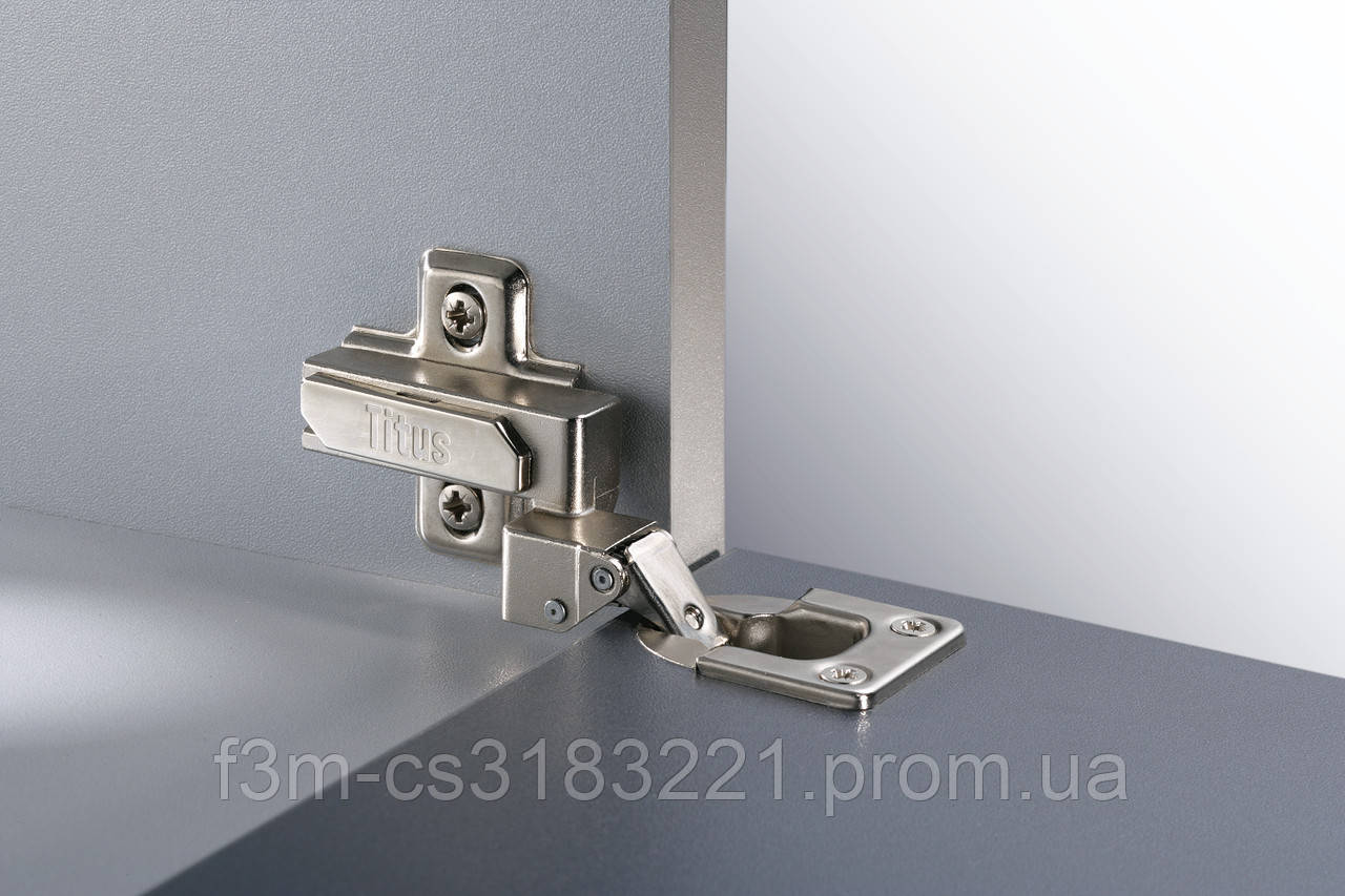 Петля Titus B-type Slide-On: накладна 90˚, права, Made in Slovenia (код996)
