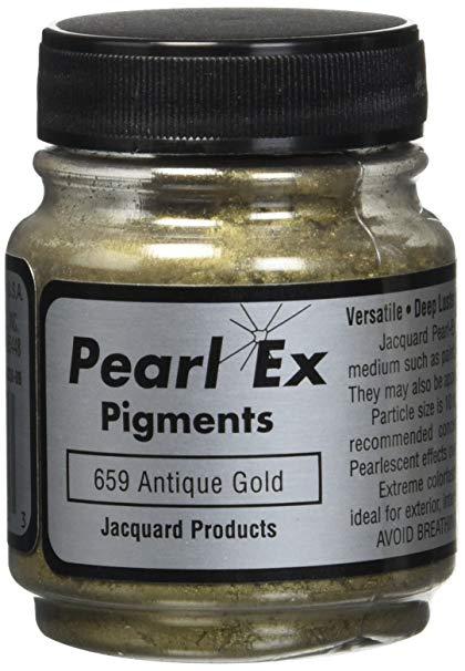 Високоякісні пігменти Перлекс Pearl Ex Перлекс(США)імітація металу, золото антик 659, заводська уп.