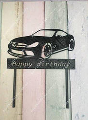 Пластиковий Топер "Мерседес Happy Birthday "