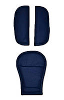 Накладки на ремені безпеки DavLu темно-синій (N-049)