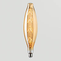 LED лампа Эдисона [ Elliptic Amber ] (8w) standard size / PREMIUM DESIGN /