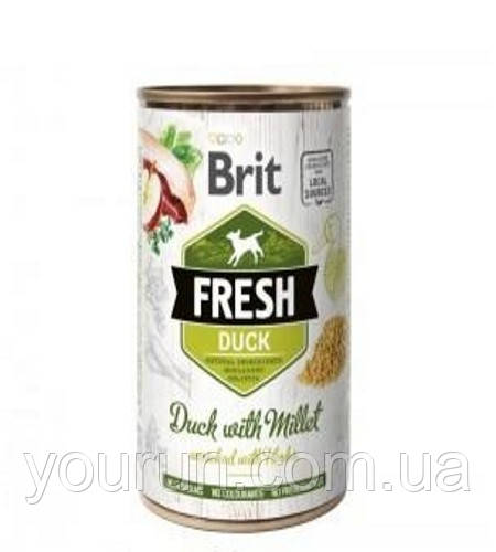 Brit Fresh (Брит Фреш) Duck Millet– для собак з качкою і пшоном 400 гр