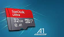 Карта пам'яті SanDisk microSDHC 32GB Class 10 UHS-I Ultra A1 (120Mb/s) (SDSQUNC-032G-ZN3MN), фото 3