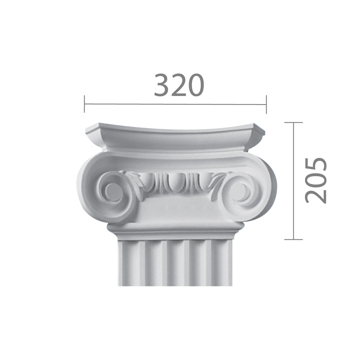 Капітель пілястри, гіпсова капітель кп-24