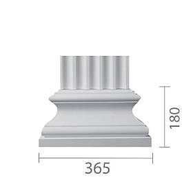 База пілястри з гіпсу, гіпсова база для пілястри б-17
