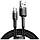 Кабель USB Baseus Cafule Type-C 3A 1m, Black+Gray (CATKLF-BG1), фото 3