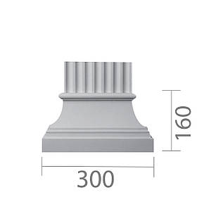 База пілястри з гіпсу, гіпсова база для пілястри б-25