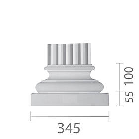 База пілястри з гіпсу, гіпсова база для пілястри б-30